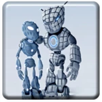 robot live wallpaper android application logo